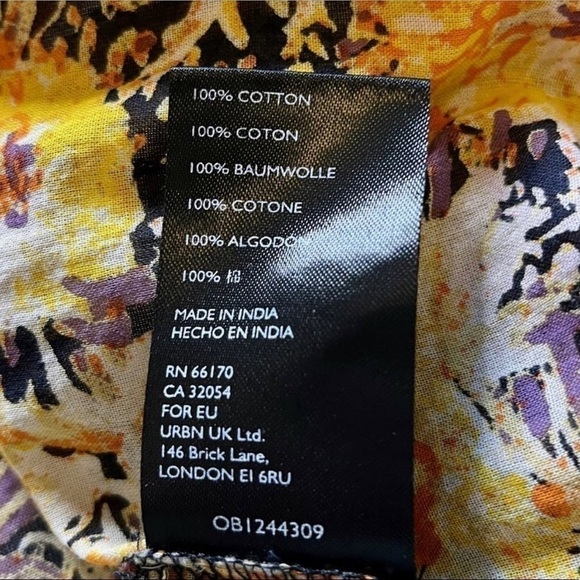 Free People Cool Meadow Printed Top in Midnight Combo Medium - Picture 5 of 13